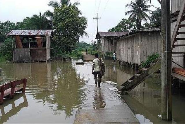 Inundaciones en departamento colombiano del Chocó