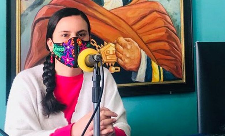 Veronika Mendoza candidata presidencial de la izquierda peruana