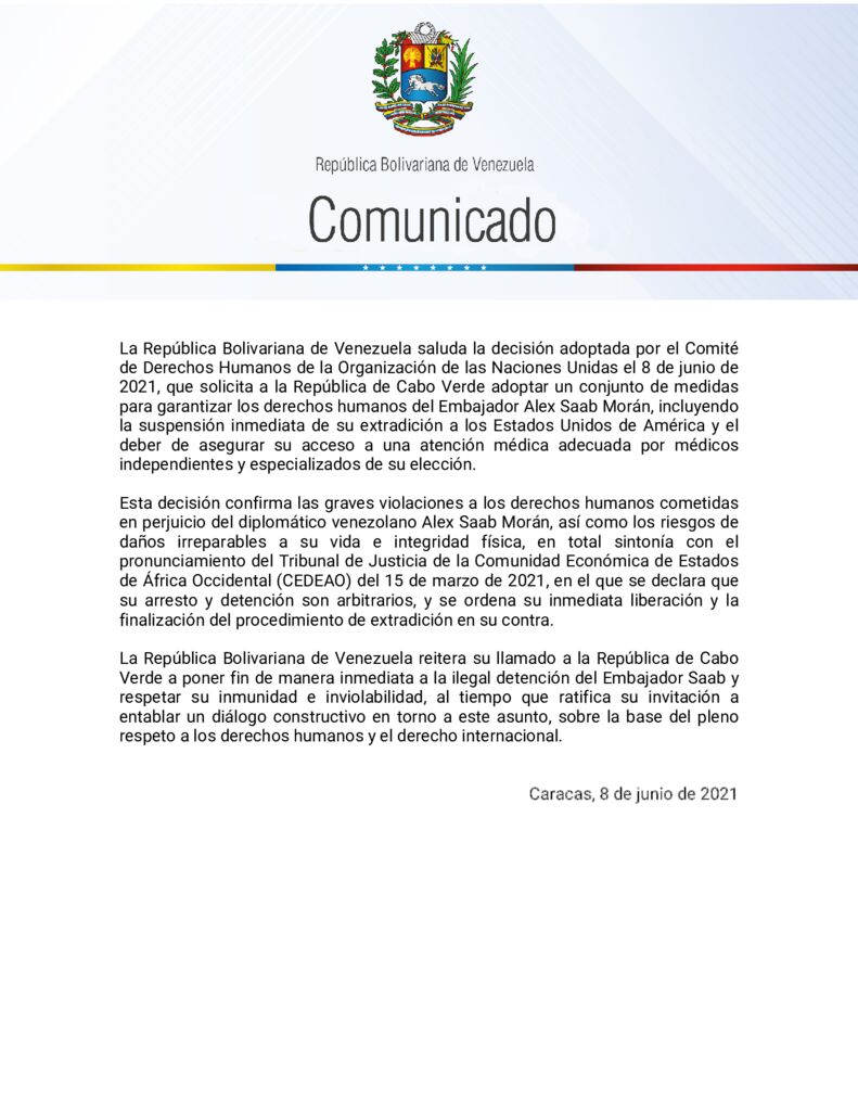 thumbnail of Venezuela-saluda-decision-de-la-ONU-de-ordenar-a-Cabo-Verde-anular-extradicion