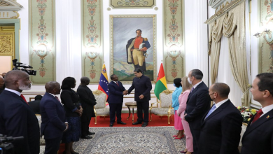 Maduro despide al presidente de República Guinea Bissau