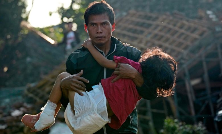 Imágen referencial del terremoto en Indonesia