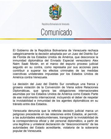 Comunicado saab 1