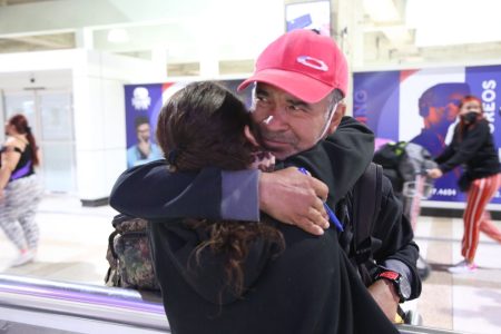 El abrazo de los venezolanos que retornan