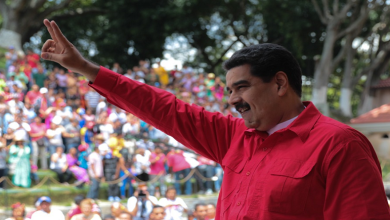 Presidente Nicolás Maduro en rechazo de las sanciones