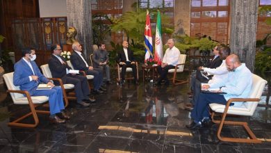 Presidente de Cuba reunión con el canciller de Irán
