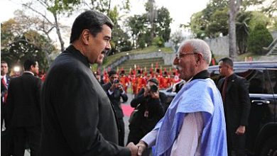 Maduro recibe a su homólogo de la República Árabe Saharaui Democrática en Miraflores