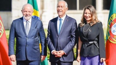 Presidente de Brasil acompañado del presidente de Portugal