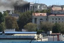 El cuartel de la Flota del Mar Negro ruso es atacado con misiles