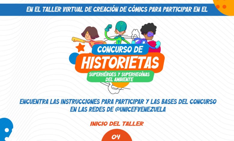 Unicef dictará taller de Cómic a niños y adolescentes venezolanos