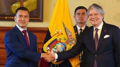 Guillermo Lasso le desea suerte a Daniel Noboa como presidente de Ecuador