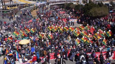 Manifestaciones en Bolivia