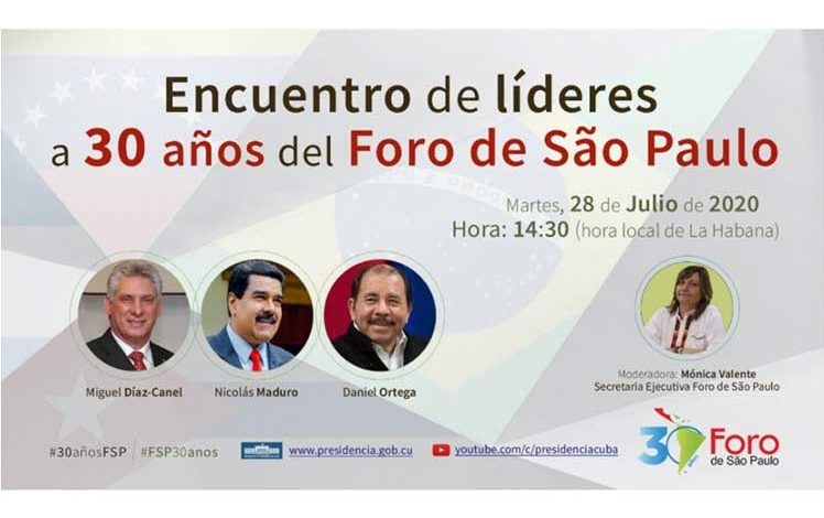 El Foro de sao Paulo celebra 30 años de su fundación