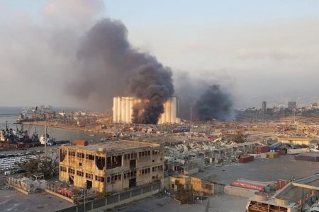 Beirut severamente afectada por la explosión