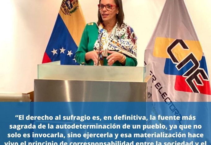Presidenta del CNE, Indira Alfonzo