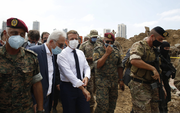 Visita del presidente francés a Beirut