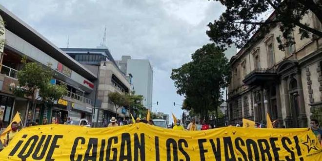 Siguen protestas en Costa Rica contra políticas económicas del gobierno