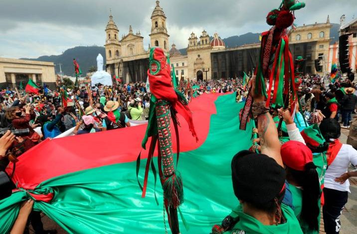 Pueblos indígenas colombianos juzgaron a Duque