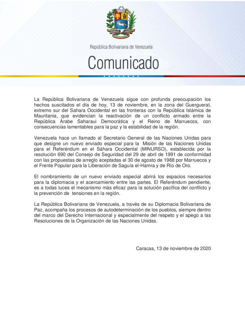 thumbnail of Venezuela-insta-a-la-ONU-a-nombrar-nuevo-enviado-especial-ante-conflicto-armado-entre-la-República-Árabe-Sharaui-Democrática-y-Marruecos