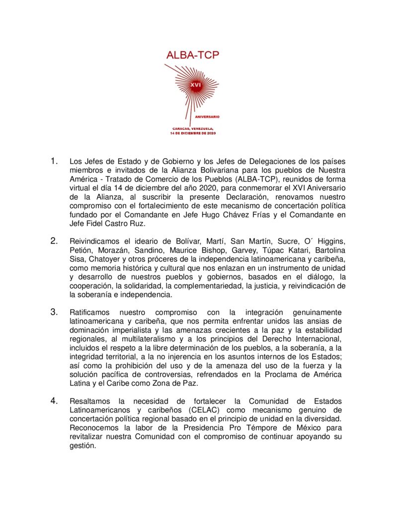 thumbnail of Declaracion-de-la-XVIII-Cumbre-del-ALBA-TCP-en-el-XVI-aniversario-de-su-fundacion