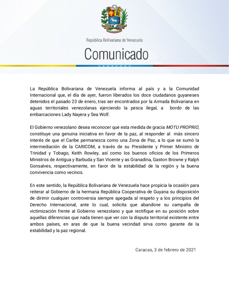 thumbnail of Venezuela-informa-liberacion-de-los-12-ciudadanos-guyanenses-detenidos-por-ejerc