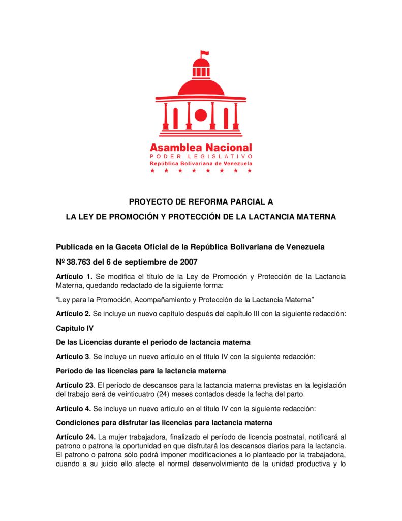 thumbnail of PROYECTO DE REFORMA PARCIAL A