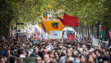 Miles de personas participaron en las protestas en Francia