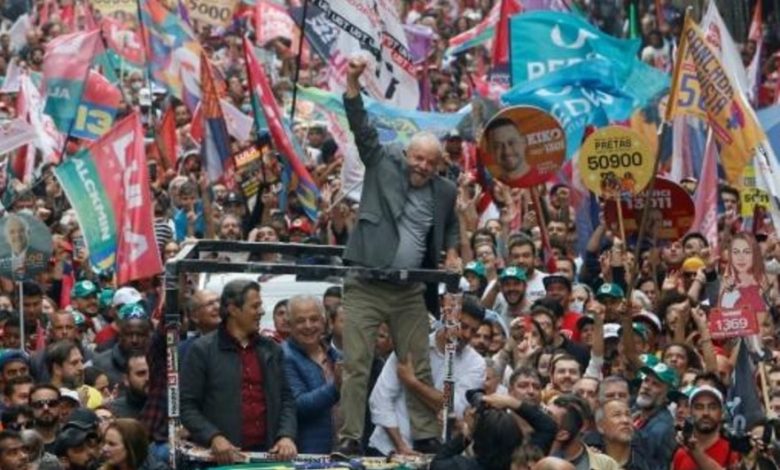 Lula cierra campaña en Sao Paulo