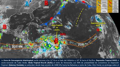 Paso de onda tropical por el Caribe