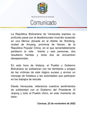 COMUNICADO
