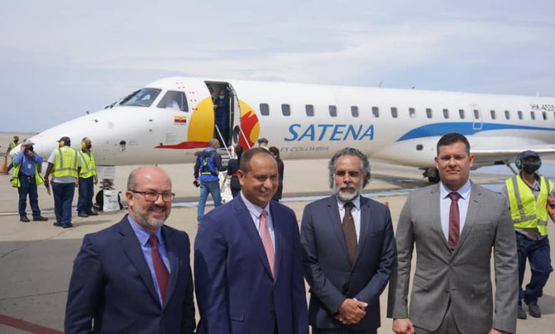 primer vuelo de la aerolínea colombiana Satena a Venezuela