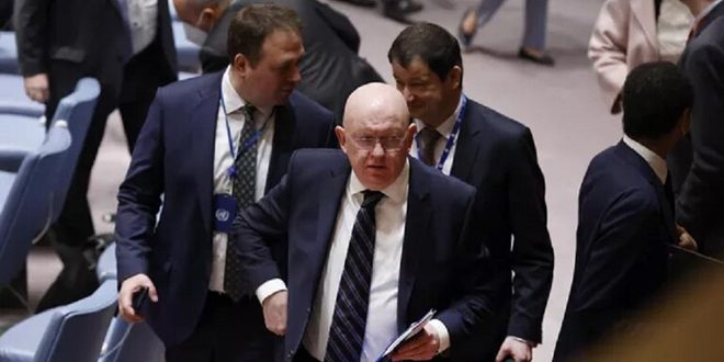 Representante permanente de Rusia ante las Naciones Unidas, Vasily Nebenzia
