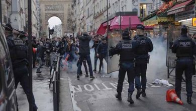 Gendarmería francesa reprimió a manifestantes