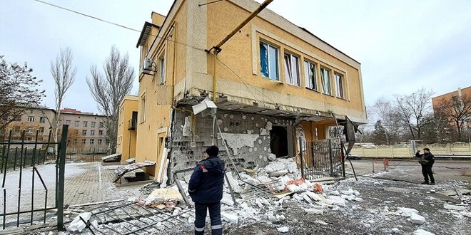 Civil herido por Bombardeo Donetsk