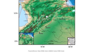 Funvisis registra sismo de magnitud 4,1 al sur de El Tocuyo