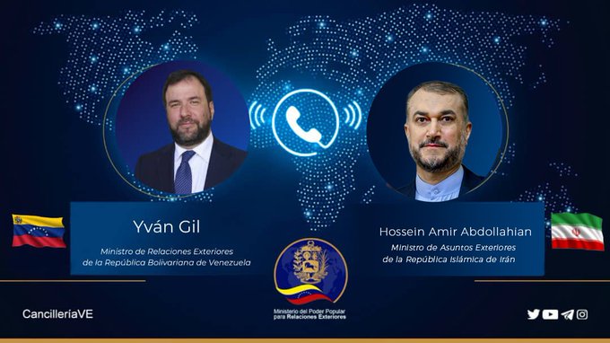 Irán Venezuela conversación telefónica