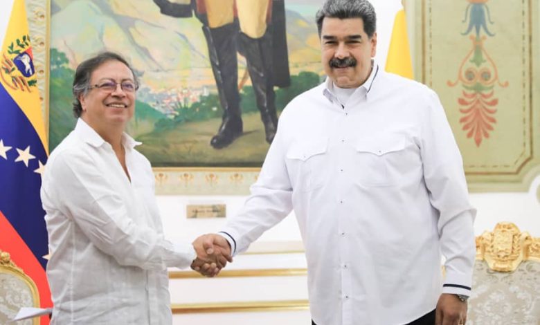 Recibimiento de Maduro a Petro