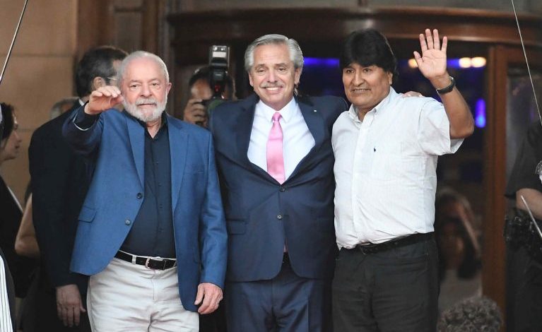 Lula, Fernández y Evo juntos en Buenos Aires