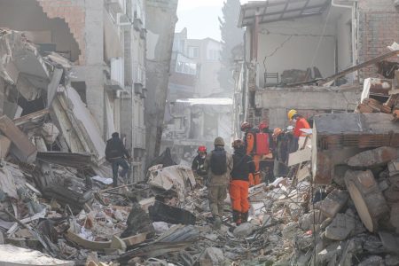 Misión de loa Cascos Blancos, tras el terremoto