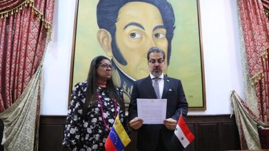 Siria agradece a Venezuela por su solidaridad ante sismos