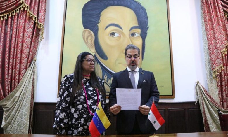 Siria agradece a Venezuela por su solidaridad ante sismos