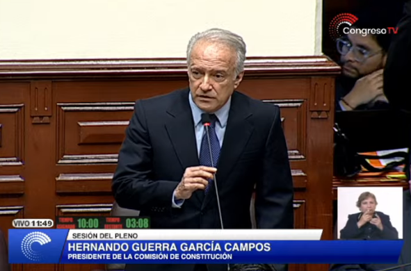 Congreso peruano presenta texto para adelantar elecciones