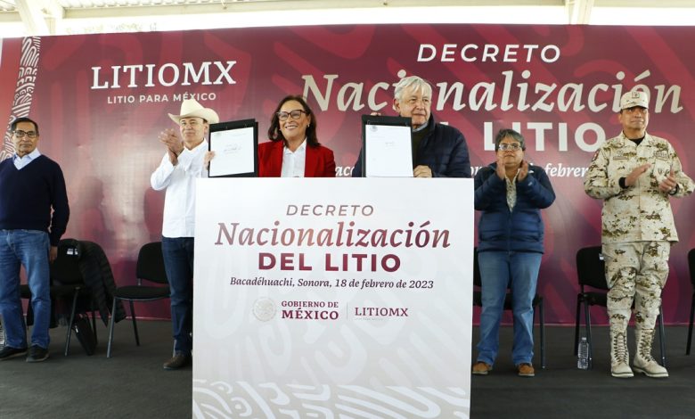 México nacionalización del litio