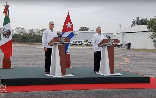 Inicia visita oficial del presidente de Cuba a México