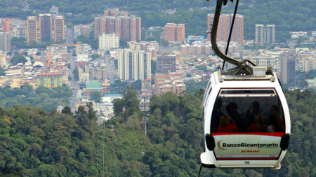 En estos Carnavales 2023, turistas rusos de la operación chárter Moscú-Porlamar, visitaron el Sistema Teleférico Warairarepano