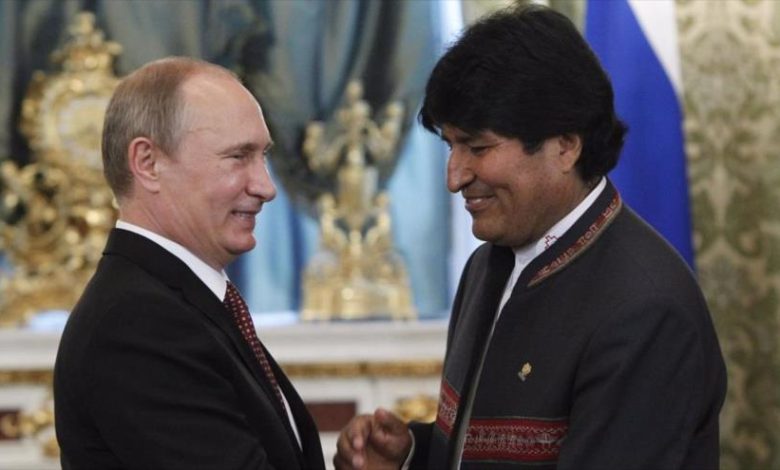 Evo Morales expresa su solidariadad con Vladimir Putin