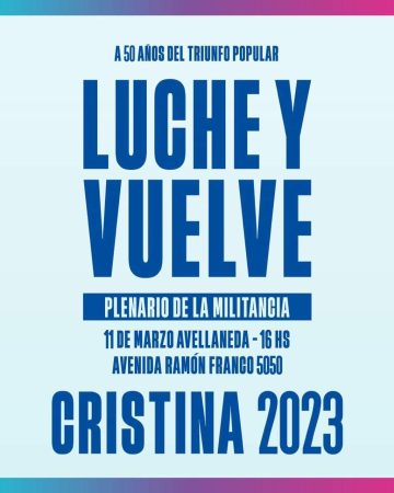 Militancia en Avellaneda se prepara para la concentración