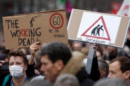 Protestas en contra de la polémica reforma