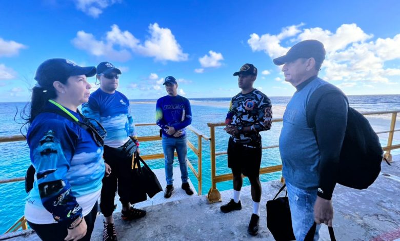 Autoridad Acuática viajó a Isla de Aves para evaluar condiciones de estación científico naval