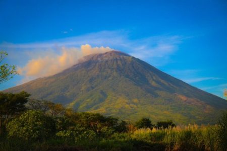 Volcán Chaparrastique, ubicado en el departamento de San Miguel