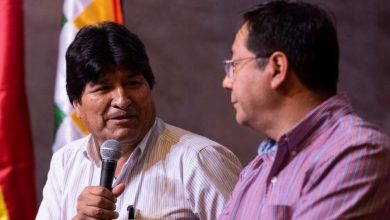 Evo Morales y Luis Arce